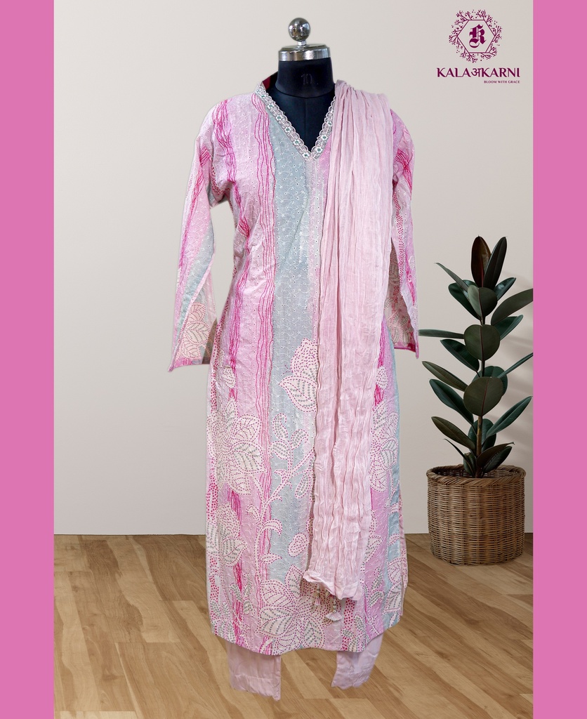 Chikankari | Muslin Cotton | Suit set with Pant